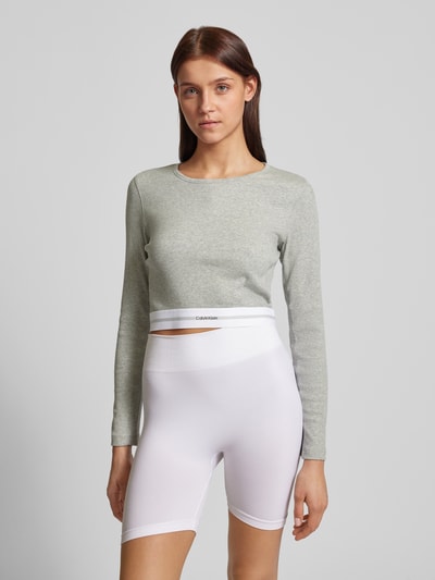 Calvin Klein Underwear Kort shirt met lange mouwen en ronde hals Lichtgrijs - 4