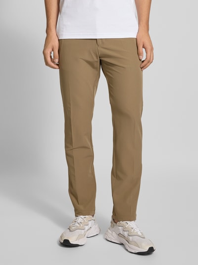 BOSS Green Slim Fit Hose mit Kordelzug Modell 'T_COMMUTER' Khaki 4