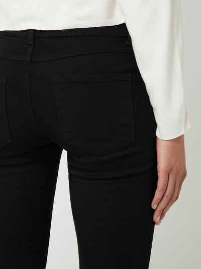 Only Skinny fit jeans met stretch, model 'Rain' Zwart - 3