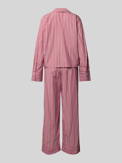Polo Ralph Lauren Loose Fit Pyjama-Set aus reiner Baumwolle Rot 3