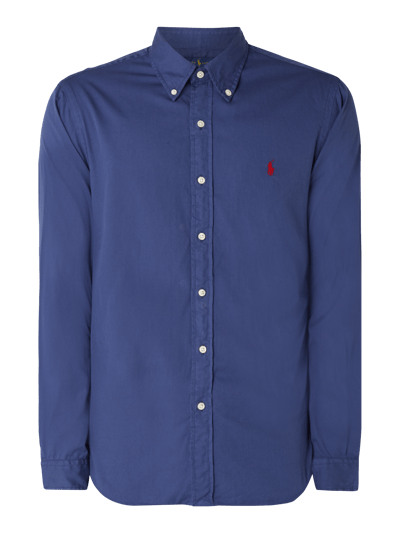 Polo Ralph Lauren Slim Fit Freizeithemd mit Logo-Stickerei  Dunkelblau 2