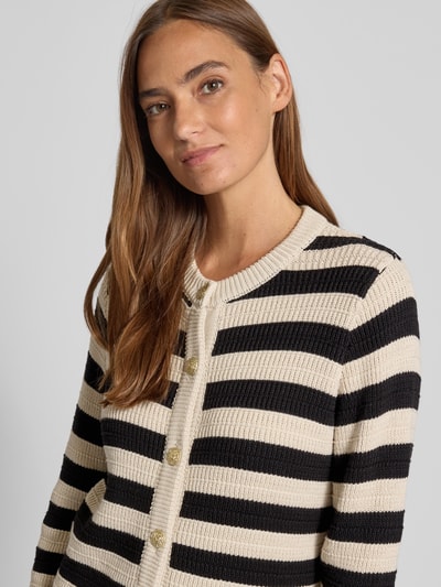 YAS Gebreide cardigan met ronde hals, model 'SIRONI' Offwhite - 3
