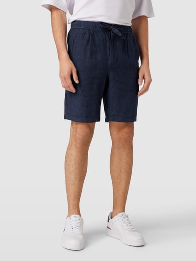 Knowledge Cotton Apparel Shorts mit Gesäßtaschen Marine 4