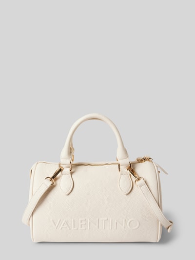 VALENTINO BAGS Handtasche mit Label-Prägung Modell 'RISED' Ecru 1