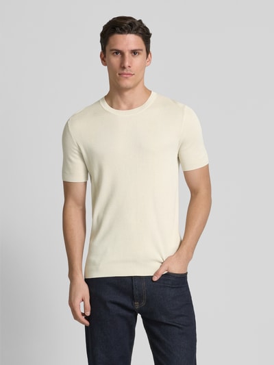 JOOP! Collection T-Shirt in Strick-Optik Modell 'Valdro' Offwhite 4