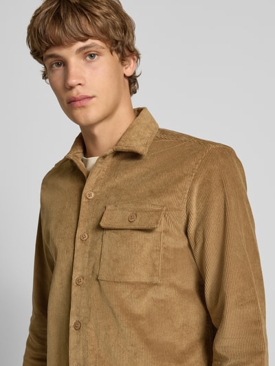 Blend Regular fit vrijetijdsoverhemd met borstzak Beige - 3