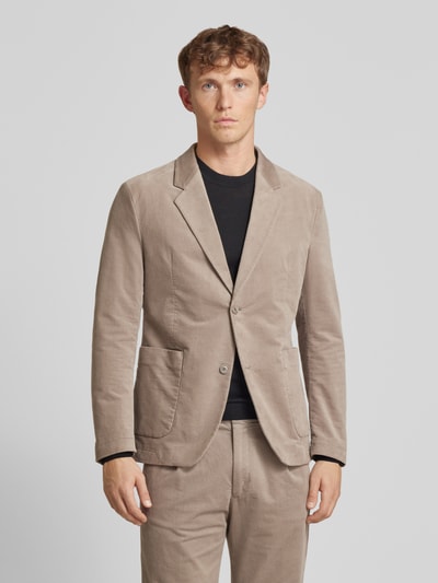 Drykorn Slim fit colbert met reverskraag, model 'Marls' Beige - 4