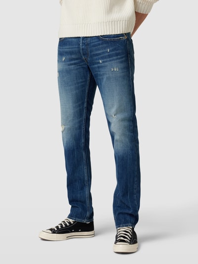 Replay Regular Fit Jeans im Used-Look Modell 'GROVER' Dunkelblau 4