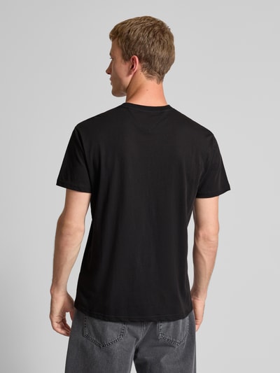 Tommy Jeans Regular Fit T-Shirt aus reiner Baumwolle Black 5