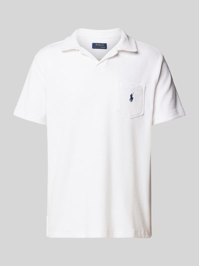 Polo Ralph Lauren Regular fit poloshirt met borstzak, model 'JOHNNY' Wit - 2