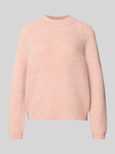 Only Comfort fit gebreide pullover met ronde hals en kraag, model 'JESS' Rosé - 2