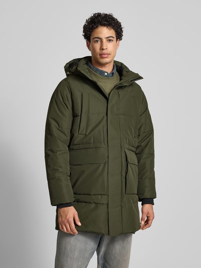 Only & Sons Regular Fit Parka mit abnehmbarer Kapuze Modell 'CAM' Oliv 4