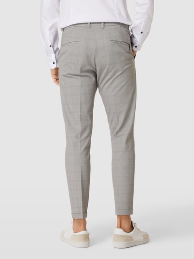 Cinque Grey Stoffen broek met all-over motief, model 'BODO' Middengrijs - 5