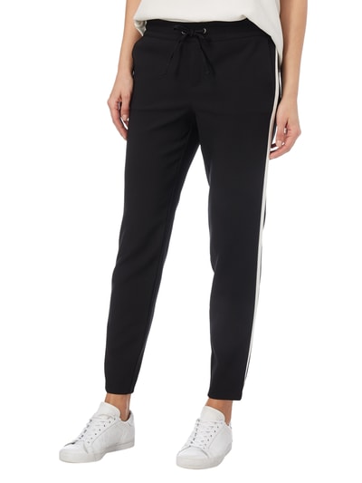 Jake*s Casual Jogpants mit seitlichen Zierstreifen Black 3