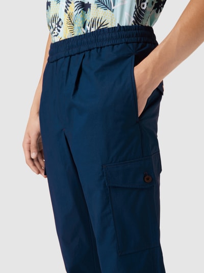 Tommy Hilfiger Spodnie cargo z naszywką z logo Jeansowy niebieski 3