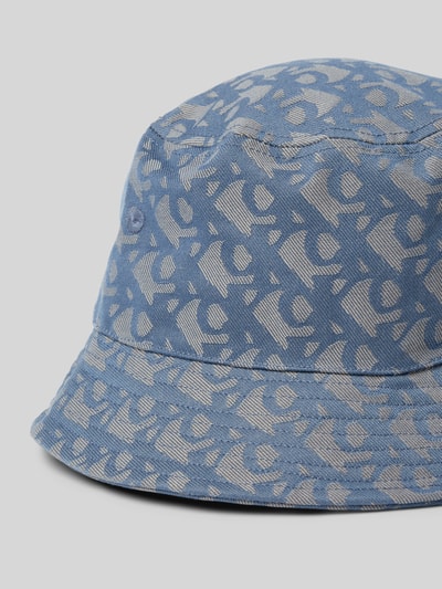 CK Calvin Klein Czapka typu bucket hat ze wzorem z logo Niebieski 2