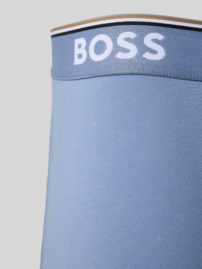 BOSS Slim Fit Trunks aus Baumwoll-Mix im 3er-Pack Modell 'POWER' Black 2