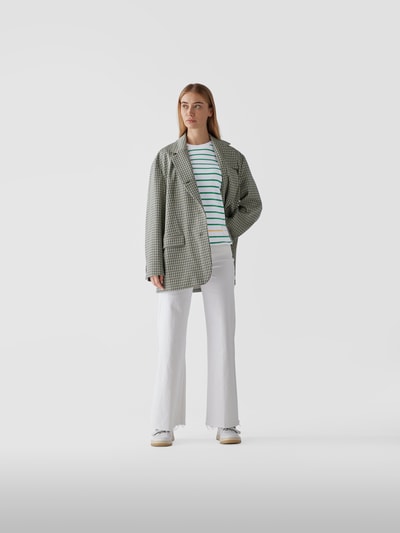 Victoria Beckham T-Shirt mit Streifenmuster Weiß 1