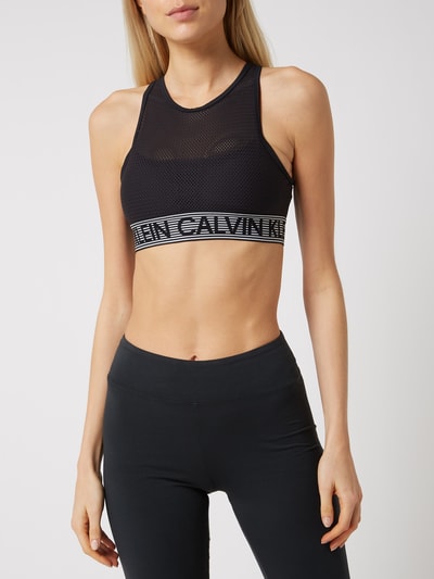 Calvin Klein Performance Bustier aus Mesh - feuchtigkeitsregulierend Black 4