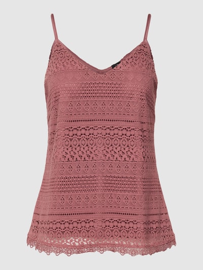 VERO MODA Trägertop mit Häkelspitze Modell 'HONEY LACE' Altrosa 2