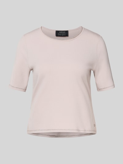 Marc Cain Gebreid shirt van viscosemix met ronde hals Kit - 2