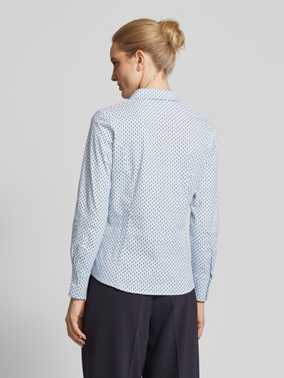 More & More Regular fit blouse met reverskraag Bleu - 5