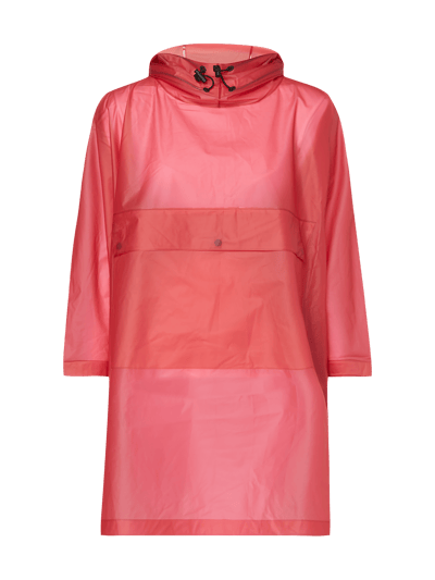 Hunter Regenponcho mit Kapuze Pink 2