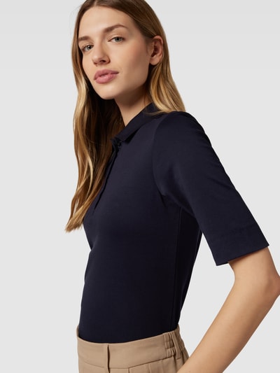 Christian Berg Woman Poloshirt met korte knoopsluiting Donkerblauw - 3