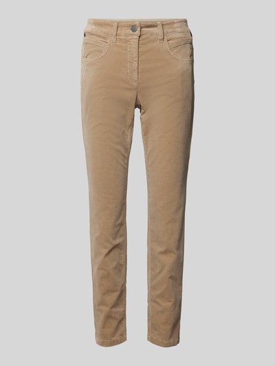 Luisa Cerano Regular Fit Jeans im 5-Pocket-Design Camel 2