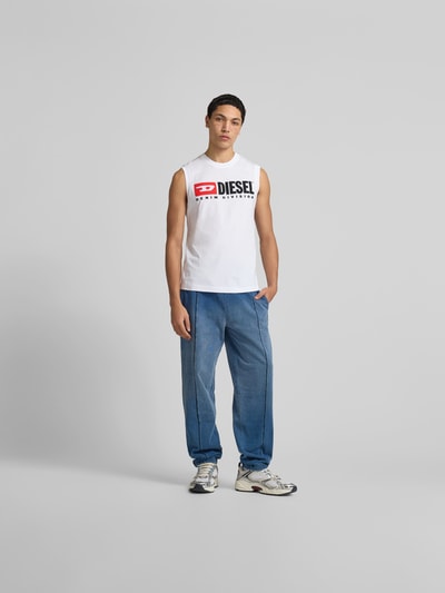 Diesel Top z Detal z logo Biały 1
