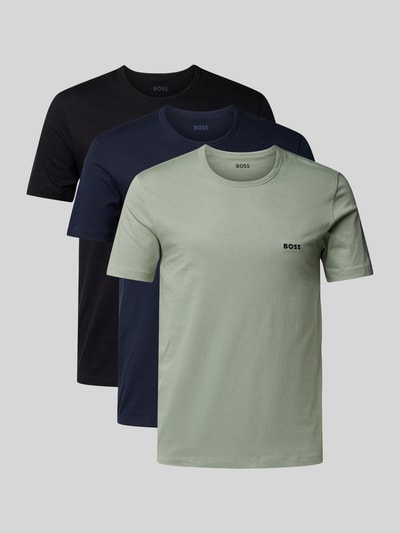 BOSS T-Shirt mit Label-Stitching im 3er-Pack Mint 1