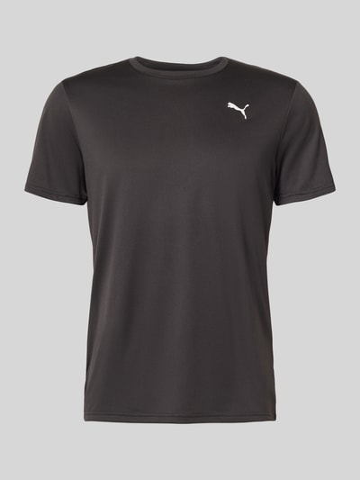 Produktfoto, T-Shirt mit Logo und Rundhalsausschnitt von PUMA PERFORMANCE, czarny kolor, regular fit, długość pleców M: 70 cm