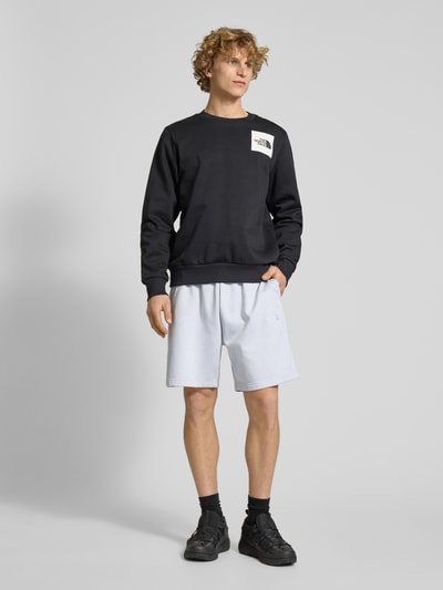 The North Face Relaxed fit sweatshorts met labelstitching Lichtgrijs - 1