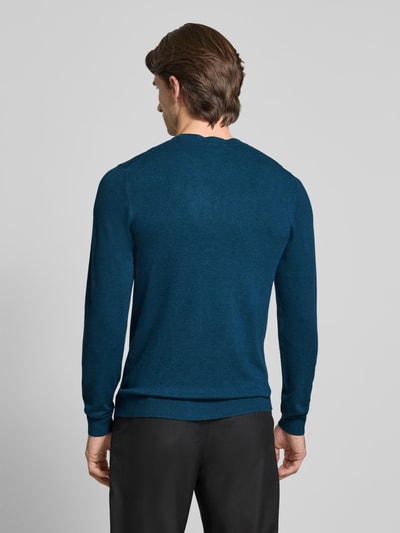 MCNEAL Strickpullover mit gerippten Abschlüssen Petrol Melange 5