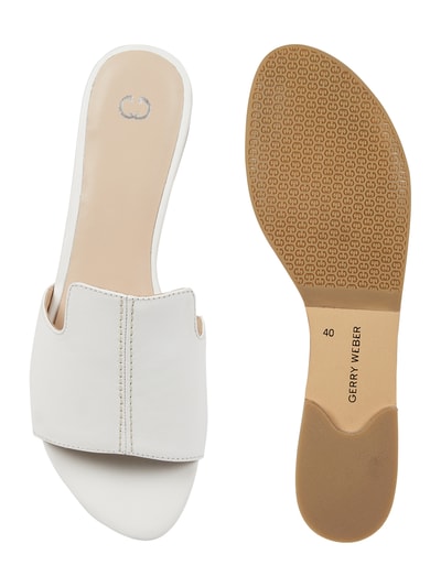 Gerry Weber Shoes Pantolette aus Leder Modell 'Gadera' Weiß 4