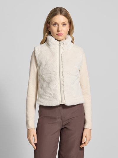 Betty Barclay Weste mit Kunstfellbesatz Beige 4