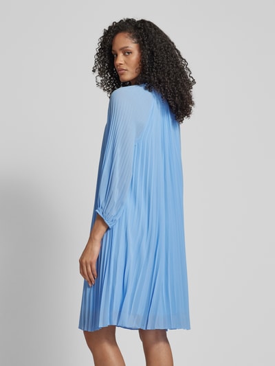 s.Oliver BLACK LABEL Knielange jurk met plissévouwen Lichtblauw - 5
