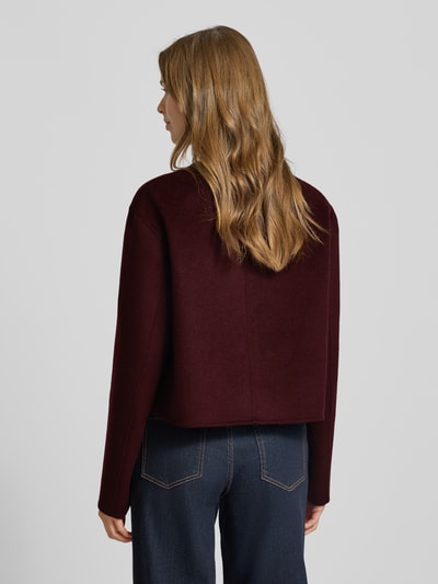 Tommy Hilfiger Żakiet krótki o kroju regular fit z mieszanki wełny Bordowy 5