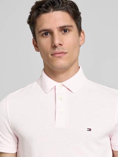 Tommy Hilfiger Slim Fit Poloshirt mit Logo-Stitching Modell '1985' Rosa 3