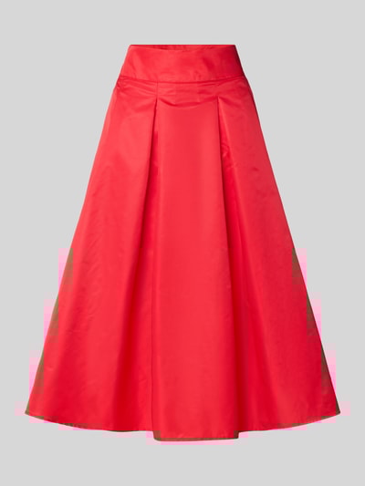 Copenhagen Muse Midirock mit gelegten Falten Modell 'SIMI' Rot 2