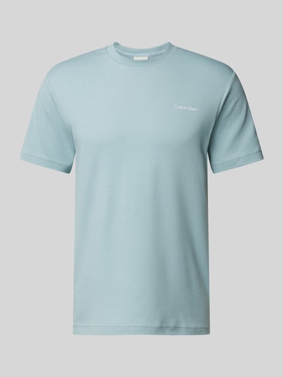 CK Calvin Klein T-Shirt mit Label-Print Sky 1