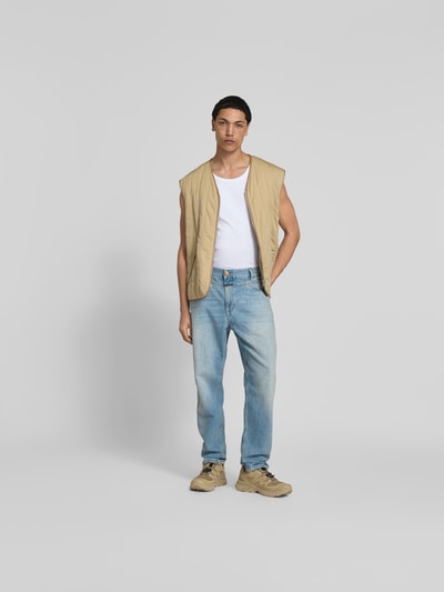 Closed Straight Fit Jeans mit Logo-Patch Hellblau 1
