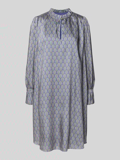 JOOP! Knielanges Kleid mit Schlüssellochausschnitt Hellblau 2