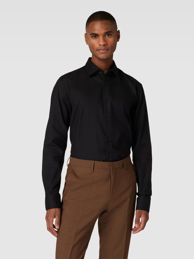 BOSS Regular Fit Business-Hemd mit Kentkragen Modell 'Joe' Black 4
