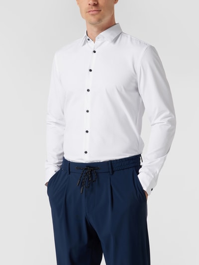 Jake*s Slim Fit Zakelijk overhemd met knoopsluiting Wit - 4