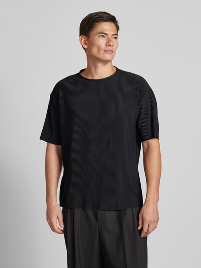 HUGO Oversized T-shirt met ronde hals, model 'Dicorduti' Zwart - 4