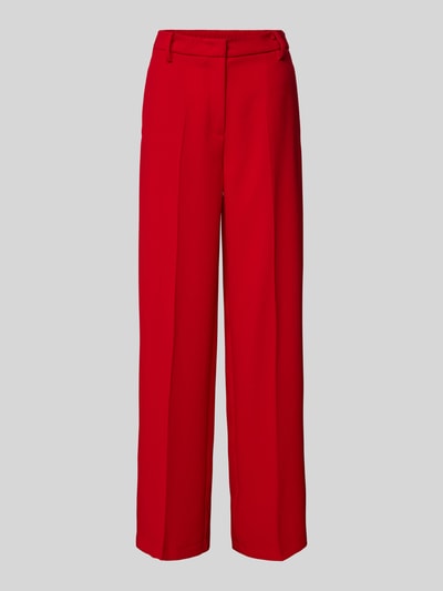 MAC Baggy Fit Stoffhose mit Bügelfalten Modell 'Camilla' Rot 2