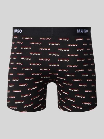 HUGO Boxershorts mit elastischem Logo-Bund im 3er-Pack Rot 3
