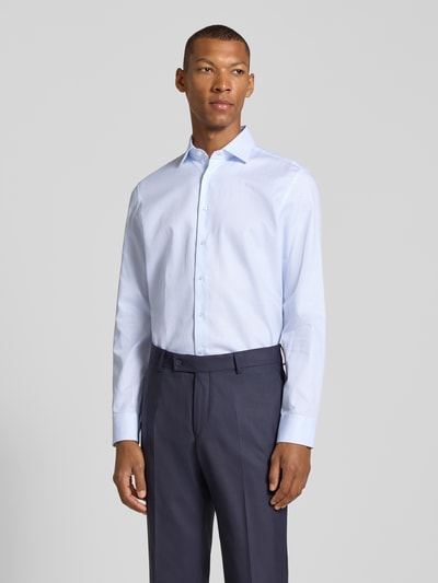 Seidensticker Slim Fit Businesshemd aus reiner Baumwolle Modell 'New Kent' Bleu 4