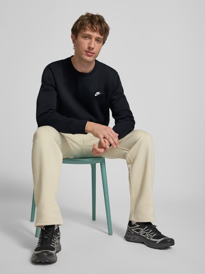 Nike Sweatshirt mit Label-Stitching und Rundhalsausschnitt Black 3